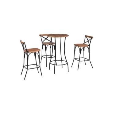 Imagem de Bistrô Laís com 3 Banquetas Laís - Art & Luxo