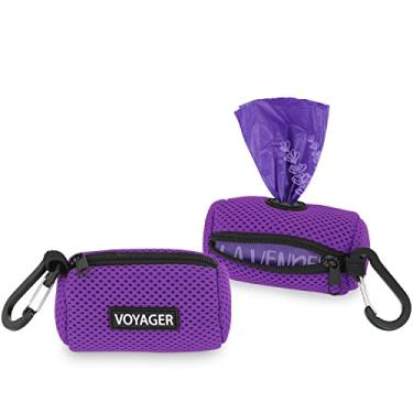 Imagem de Best Pet Supplies Pacote com 2 unidades, suporte para bolsa de cocô de cachorro, fixador, colorido, bolsa dispensadora de malha reutilizável para viagens, caminhadas, parque e uso ao ar livre, macio e
