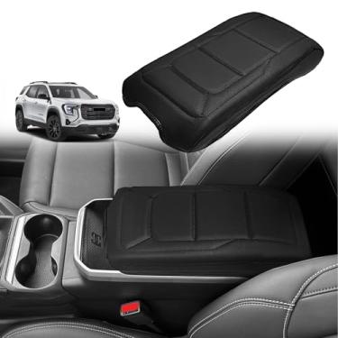 Imagem de Muslogy Capa de apoio de braço para console central compatível com GMC Terrain 2025 2026 Almofada de apoio de braço para descanso de braço protetor de couro vegano regular grosso