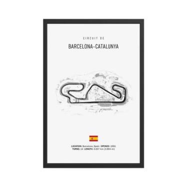 Imagem de Vintage Preto Branco Circuito De Fórmula 1 Imola Monaco Monza HD Óleo 