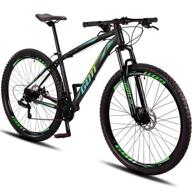 Imagem de Bicicleta Aro 29 Alumínio Gott 24v Freio a Disco T-Force - Verde/Azul - 19