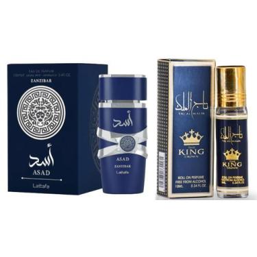 Imagem de Conjunto de perfumes Asad Zanzibar para homens Eau de Parfum 100 ml + 