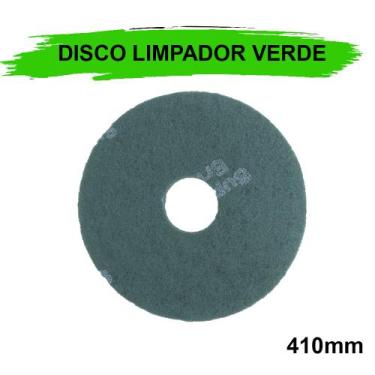 Imagem de Disco limpador verde plus 410 british limpa piso enceradeira, 410 VERD