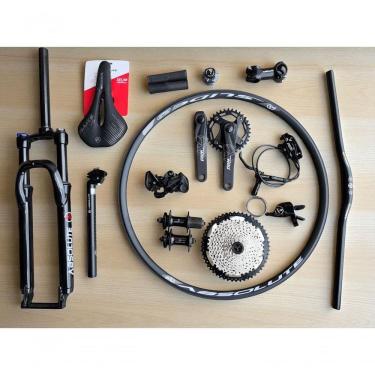 Imagem de Bicicleta Aro 29 Nero 5 Peças Inteira Absolute 12v Garfo Trava K7 11-52 Freio A Disco Hidráulico - Roxo Tam.17