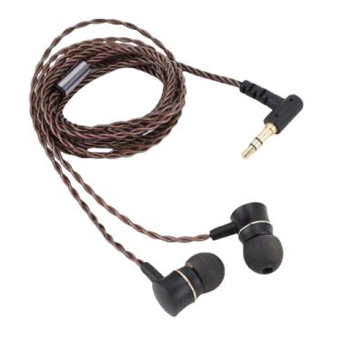 Imagem de Zyyini Fone de Ouvido Com IEM Com Fio, Som HiFi Com Graves Com Graves Cheios Precisos Normas Claras, 3 Pontas de Orelha de Silicone, Plugue de 3,5 Mm de Ouro, Fio OFC para um