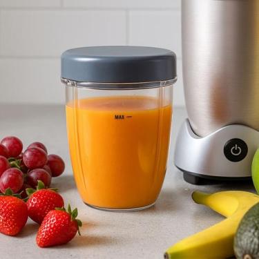 Imagem de Kit Copo de Acrílico 530ml + Tampa Simples para NutriBullet Select e P