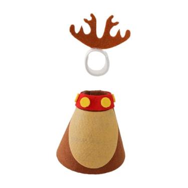 Imagem de WeiLaiKeQi Mini fantasia de ganso de mesa, fantasia de ganso de jardim, roupas para vestir, estátua pequena, roupas para prateleira, mesa, centro de mesa, sala