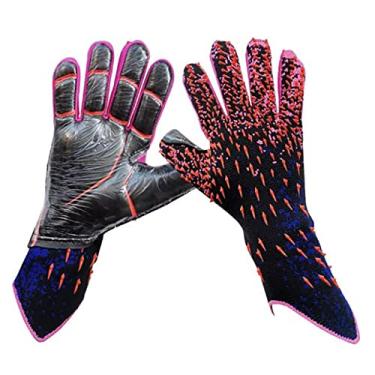 Imagem de Luvas de Goleiro de Futebol, Luvas de Futebol de Látex Antiderrapantes Com Punhos Fortes para Crianças (nº 10)