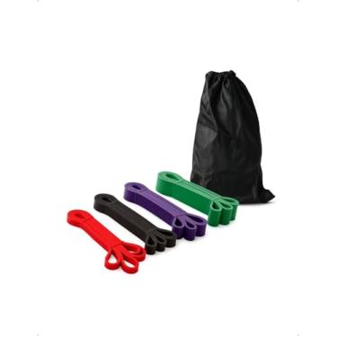 Imagem de Superband Faixas Elásticas Extensor 4 Intensidades Treino Funcional Academia Exercícios Casa Ar Livre Pilates Músculos