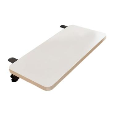 Imagem de FJMQHU Placa de Extensão de Mesa, Bandeja de Teclado, Ergonômica, Fácil Instalação, Suporte Estável, Portátil para Extensão de Apoio de Braço, Branco, Tamanho real