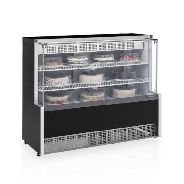Imagem de Vitrine Refrigerada Gelopar Dupla Ação Aurora GPEA-140 R Preto - 220V