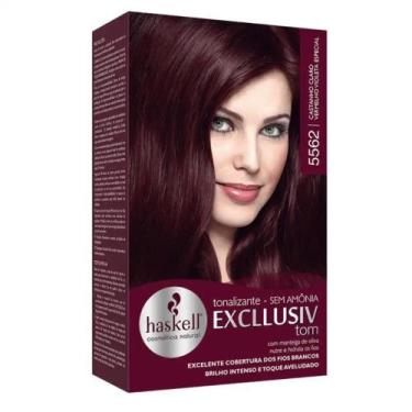 Imagem de Tonalizante Haskell Excllusiv Tom 5562 Castanho Claro Vermelho Violeta