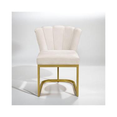 Imagem de Cadeira Decorativa Pétala De Mesa de Jantar, Cadeira para Penteadeira 