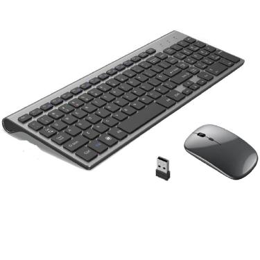 Imagem de Kit Teclado e Mouse Sem Fio 2.4g Ultra-Fino Recarregável - TE150
