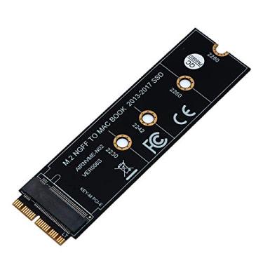 Imagem de HLT M.2 NVME SSD Converter placa adaptador para MacBook Air Pro Retina (Ano 2013-2017), NVME/AHCI SSD Kit atualizado para A1465 A1466 A1398 A1502 (adaptador preto)