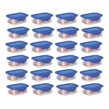 Imagem de Pote Com Trava Micro E Freezer 250ml Kit C/ 24u Reutilizável - Ercapla