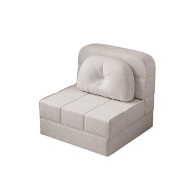 Imagem de Sofá-cama dobrável Sofá-cama dobrável pode ser convertido em cadeira de dormir, piso e almofada, adequado para camas hóspedes(Gray,100cm)