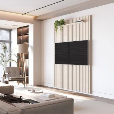 Imagem de Painel para Tv 55 Polegadas Ripado Arbo 1.40 Off White