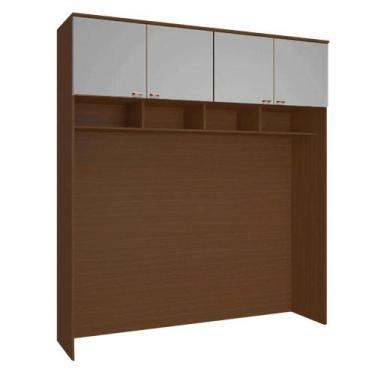 Imagem de Guarda Roupa Modulado Ponte 4 Portas 245x163cm Setiba Plus Rimo Jequit