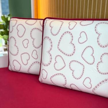 Imagem de Jogo de Lençol Cama 3 e 2 Peças Estamapados 100% Algodão com Elástico e Toque Macio (Queen, Big Love)