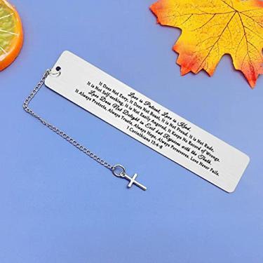 Imagem de Marcador de livro cristão, presentes religiosos para mulheres, homens, versículo bíblico, marcador de livro de primeira comunhão, marcadores de livro inspiradores, presente de aniversário, presentes