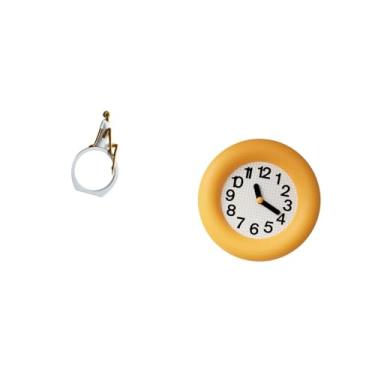 Imagem de Fenteer Escultura de Leitora Abstrata, Peça Central com Relógio de Parede Analógico Silencioso Contemporâneo para Decoração de Quarto, Estante, Cozinha E Sala