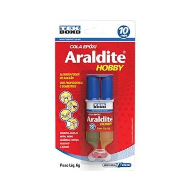 Imagem de Araldite Hobby 6g Com Aplicador - Cola Para Azulejos, Madeira, Vidro - Resistente Até 70°c