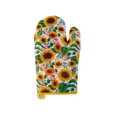 Imagem de Luvas Resistentes Ao Calor Para Cozinha, Adequadas Para Fornos, FogõEs E Churrasqueiras(Girassol,Par de Luva)