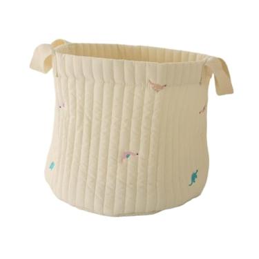 Imagem de simhoa Organizador de fraldas para bebês, cesta de fraldas, portátil, versátil, organizador de trocador, suporte de brinquedos para carro, ambiente, Dinossauro Grande