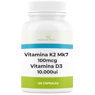 Imagem de Vitamina D3 10.000ui + Vitamina K2(mk7) 100mcg com 120 Cápsulas