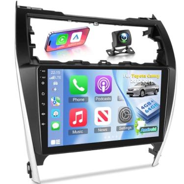 Imagem de Rádio de 8 núcleos 4G + 64G para Toyota Camry 2012 2013 2014 (não serve para JBL) - tela sensível ao toque de 10,1 polegadas Camry Android Car Stereo com Carplay/Android Auto/SWC/Bluetooth 5.0/WiFi/32