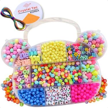 Imagem de Kit Miçanga Montagem Pulseira Bijuteria Colar Infantil - Focu's Ecomm