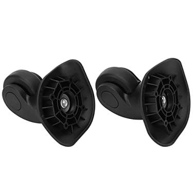 Imagem de Roda Universal Mala Drawbar Caixa Bagagem Casos Acessório Quiet Sturdy Preto Prático Leve