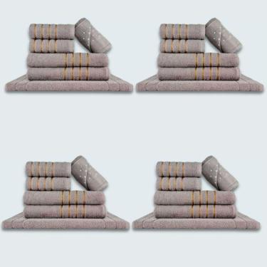 Imagem de Jogo De Toalhas 24 P?s Cole??o Montreal 100% Algod?o Cinza