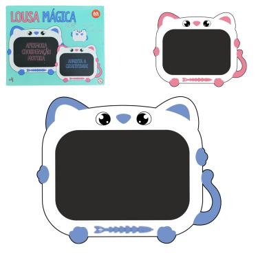 Imagem de LOUSA INFANTIL MÁGICA TELA LCD 10'' GATINHOS COLOR