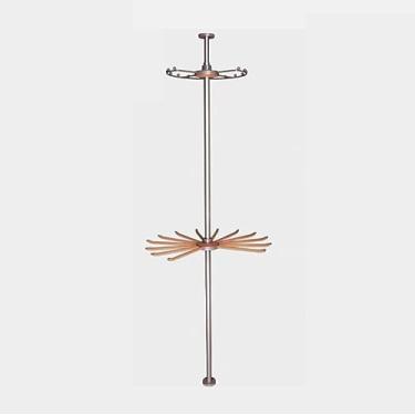 Imagem de Rack giratório em espiral, rack de vestuário resistente de 14 bolas, cabide independente de metal resistente para quarto (laranja 190)