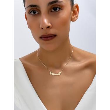 Imagem de Um conjunto de colares femininos com pingente de coração em forma de coração para mamãe/mãe/mãe, presente de joias de dia das mães, caixa de presente de duas peças