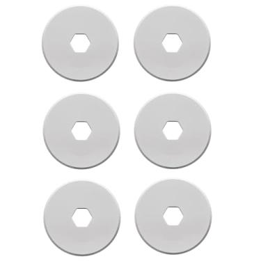 Imagem de Headley Tools Lâminas de corte rotativo de 18 mm, pacote com 6, serve para Olfa, Fiskars, lâmina rotativa de substituição para artesanato de artes, colcha de recortes, afiada e durável