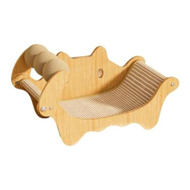 Imagem de Stgfyxgs Espreguiçadeira para Gatos de Sisal, Sofá Arranhador com 3 Bolas Arranhadoras para Gatos, Cães, Filhotes E Pequenos Animais de Interior