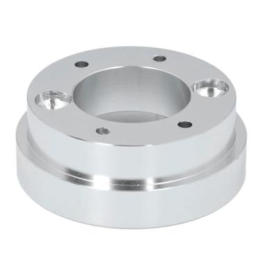 Imagem de Hztyyier Placa Adaptadora de Volante de Corrida Universal, Controle Preciso para G29 G920 G923, Conexão Perfeita, ótimo Ajuste, Tamanho de 70 Mm para Experiência de Jogo Personalizada (Prata)