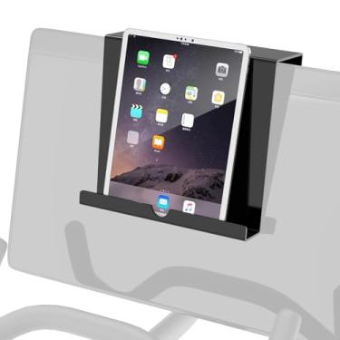 Imagem de Jectse Suporte para Tablet Em Esteira, Suporte para Livros Em Acrílico para Bicicleta Ergométrica e Equipamentos de Ginástica, Com Configuração Fácil para Ler e Assistir (Preta)