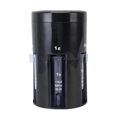 Imagem de Fabater Tubos Transparentes da Moeda do Classificador Compacto da Mudança do Contador Moeda 5 Em 1 Fáceis de Usar para Organizar a Mudança de Reposição