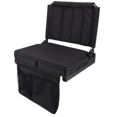 Imagem de Depisuta Assento de Estádio, Encosto Ajustável de 5 Níveis, Suporte Ergonômico, Cadeira de Arquibancada Dobrável Portátil Com Suporte para Copos, para Eventos Esportivos