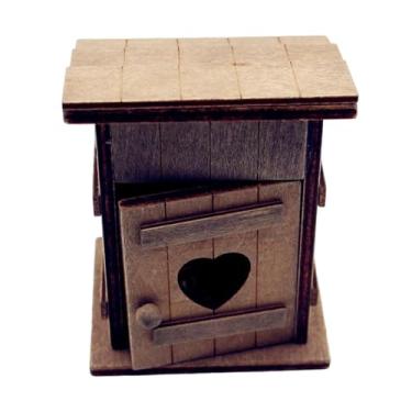 Imagem de harayaa Galinheiro em miniatura para casa de bonecas, acessório de decoração para casa de bonecas, casinha de galinha para projetos DIY, adereço fotográfico,