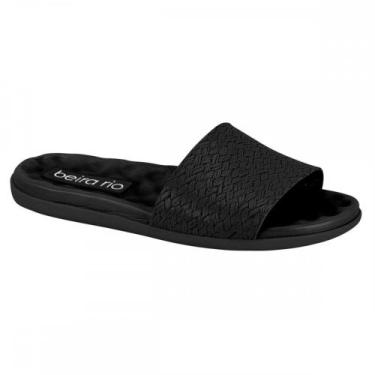 Imagem de Chinelo Beira Rio 8360303 Slide Feminino, Preto, 37