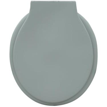 Imagem de Assento de Vaso Sanitário Chapéu de toalete oval com tampa, adapta-se à maioria dos tamanhos(CINZA CLARO (SOPRADO))