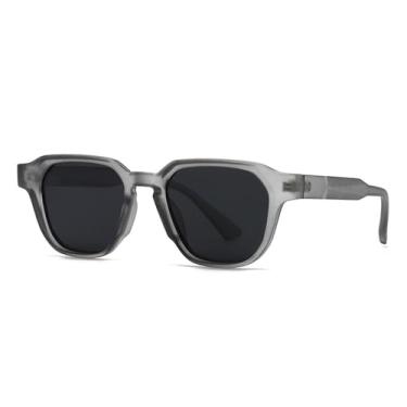 Imagem de Óculos de Sol UV400 - Armação Pequena Jelly Color Punk Tea para Homens e Mulheres, Esportes ao Ar Livre, Corrida e Ciclismo, Cinza e Preto