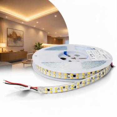 Imagem de Fita Led 10m 127v 18w/m 2000lm 240 Leds 3000k Direta Rede - Embuled