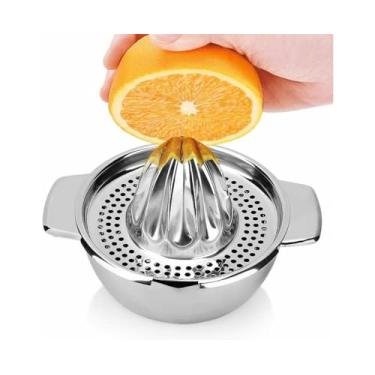 Imagem de Prensador de Citrus Aço Inoxidável Extrator Suco Manual para Laranja Limão Verde Toranja Frutas e Legumes Extração Fácil Lavável em Lavadora Pratos co