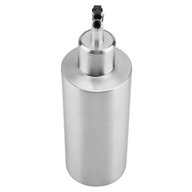 Imagem de HEEPDD Garrafas de Molho Com Tampa Protetora, Suprimentos de Cozinha Não Prejudiciais para Derramamento Preciso, Dispensador de óleo de Aço Inoxidável, Vinagre de 550ml, Cozinha (B)